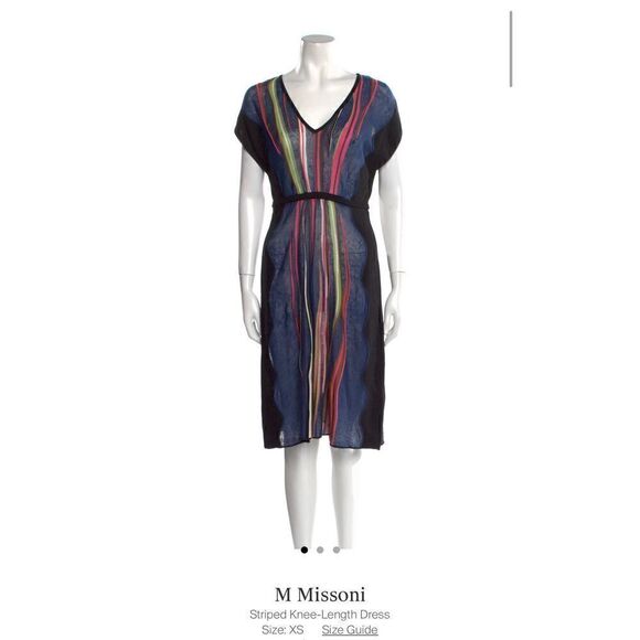 M Missoni Striped trendy Dress size XS - Picture 6 of 6